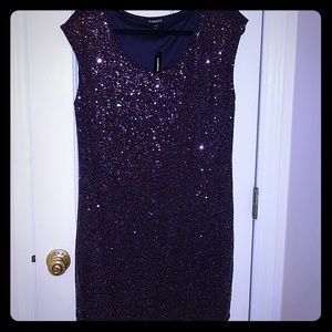Purple Sequence party dress